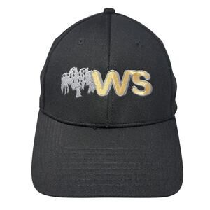 WS Willow Springs Ranch Fitted Hat Black XL Embroidered OC Sports